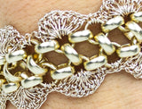 Blush Crochet Scallop Bracelet