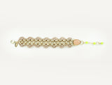 Blush Crochet Scallop Bracelet
